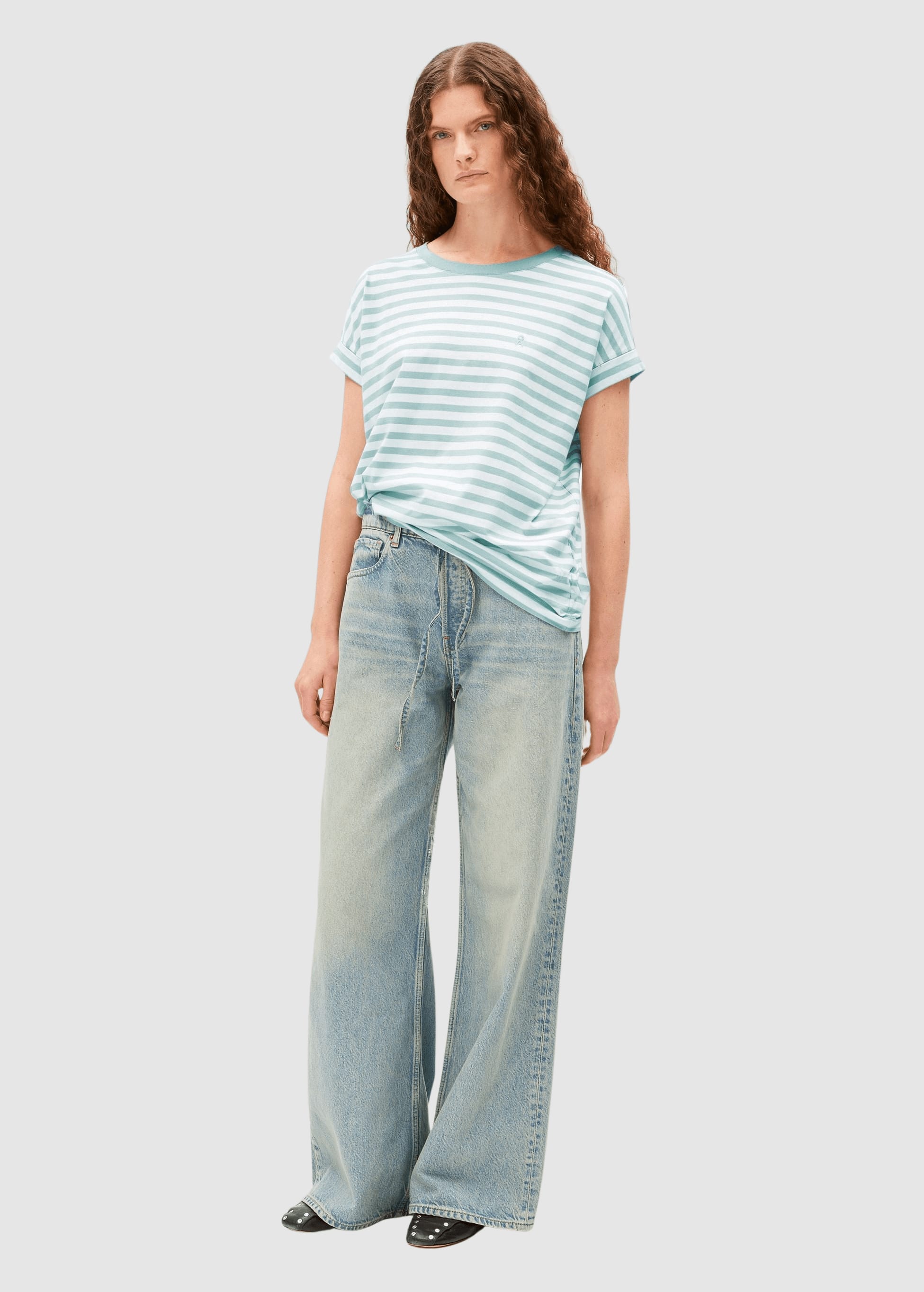 Idaara Stripe T-Shirt White-Foam Idaara Stripe T-Shirt White-Foam