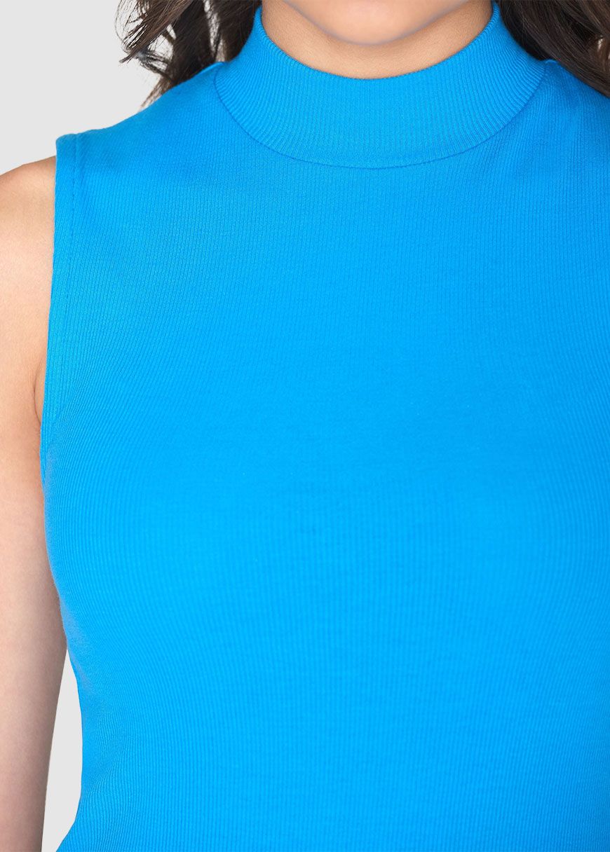 High Neck Rib Top High Neck Rib Top