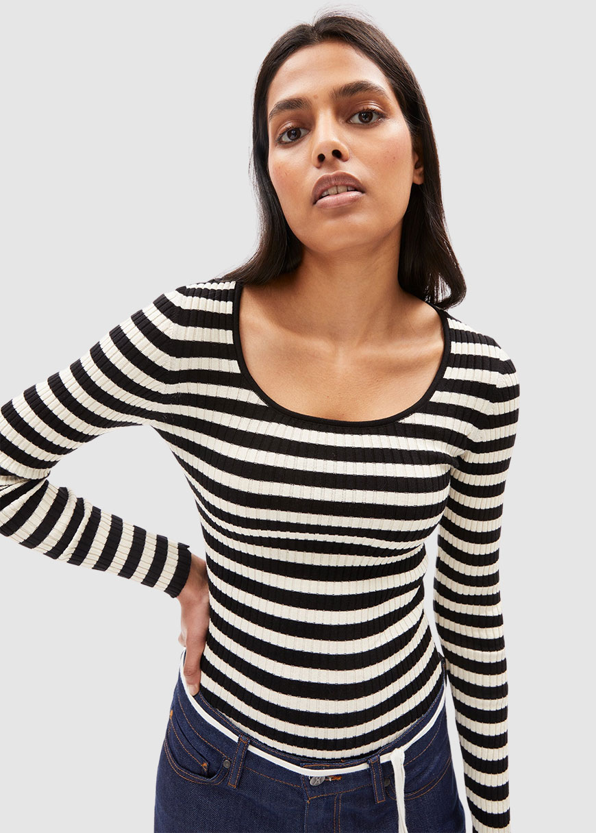 Alaania Crewneck Stripes