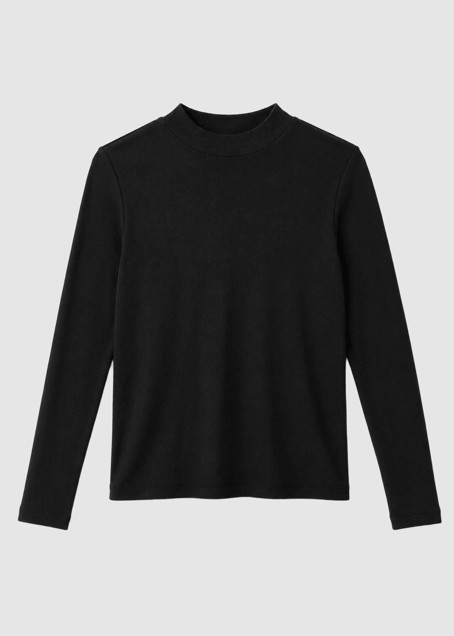 Basic Turtleneck Longsleeve Black