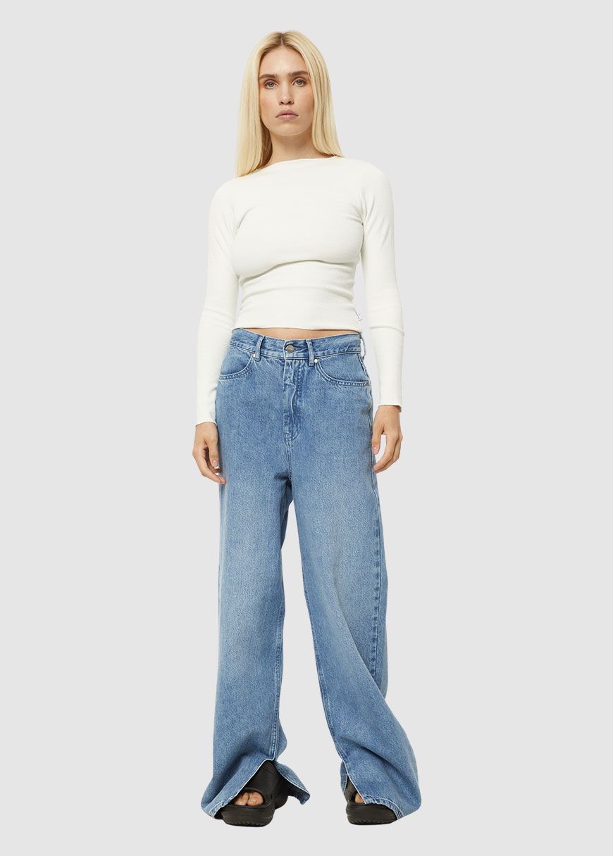 Peony Hemp Ribbed Longsleeve Top Peony Hemp Ribbed Longsleeve Top
