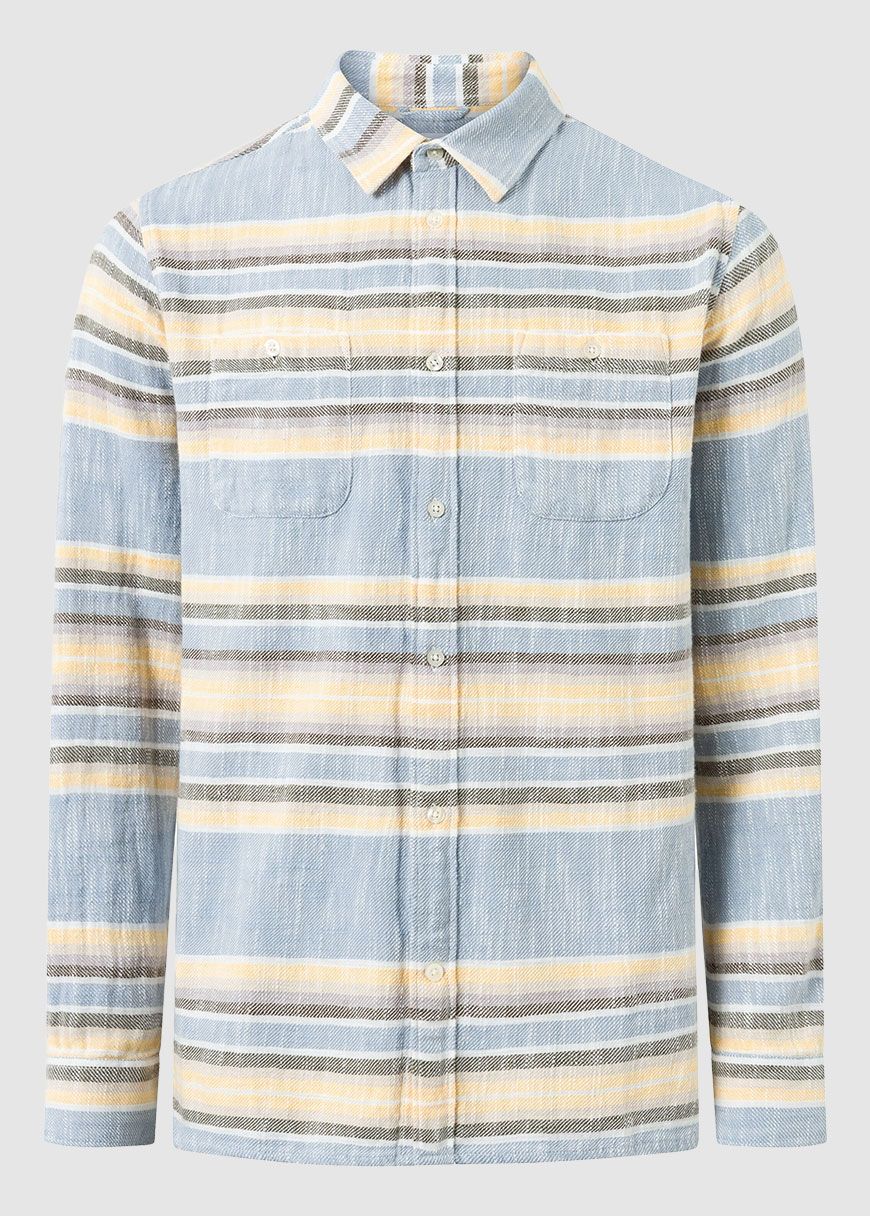 Custom Fit Horisontal Striped Shirt