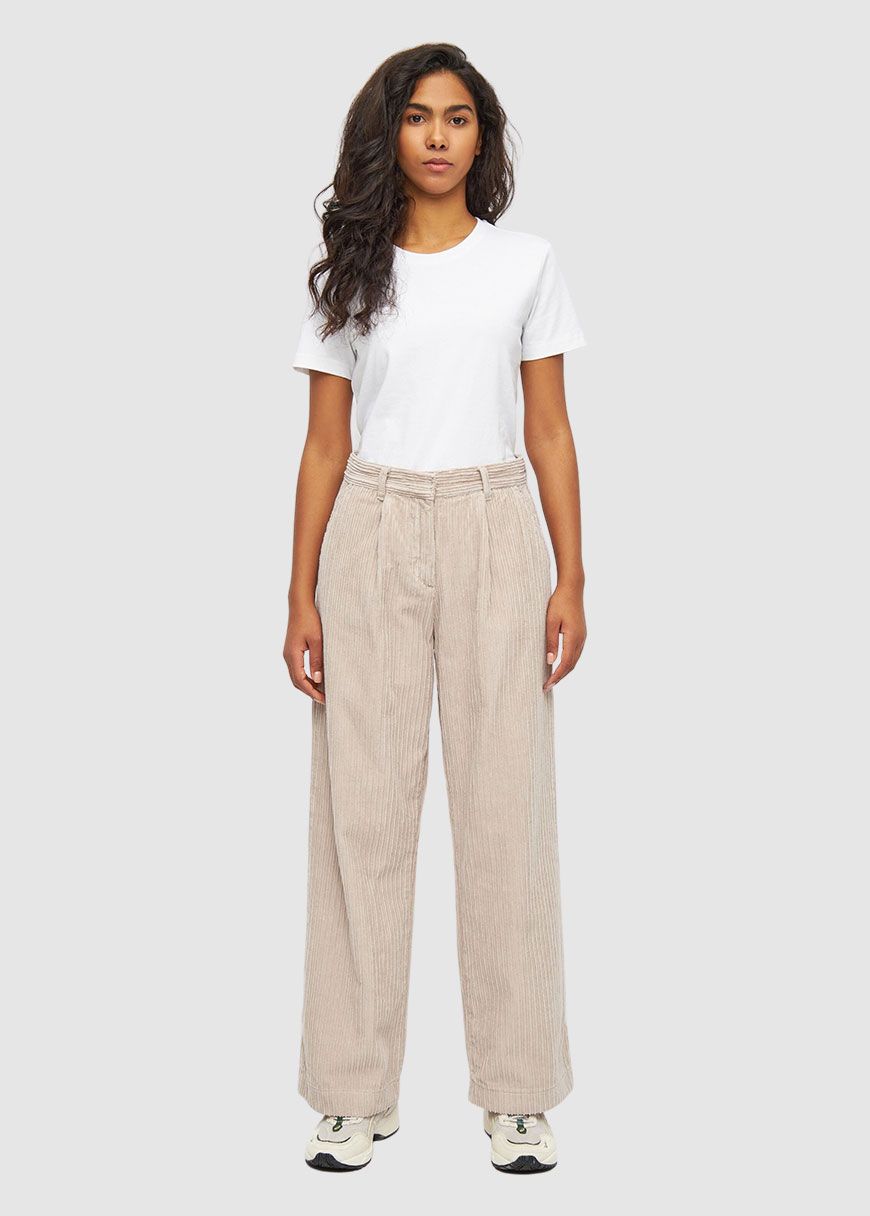 Posey Wide High-Rise Irregular Corduroy Pants Posey Wide High-Rise Irregular Corduroy Pants