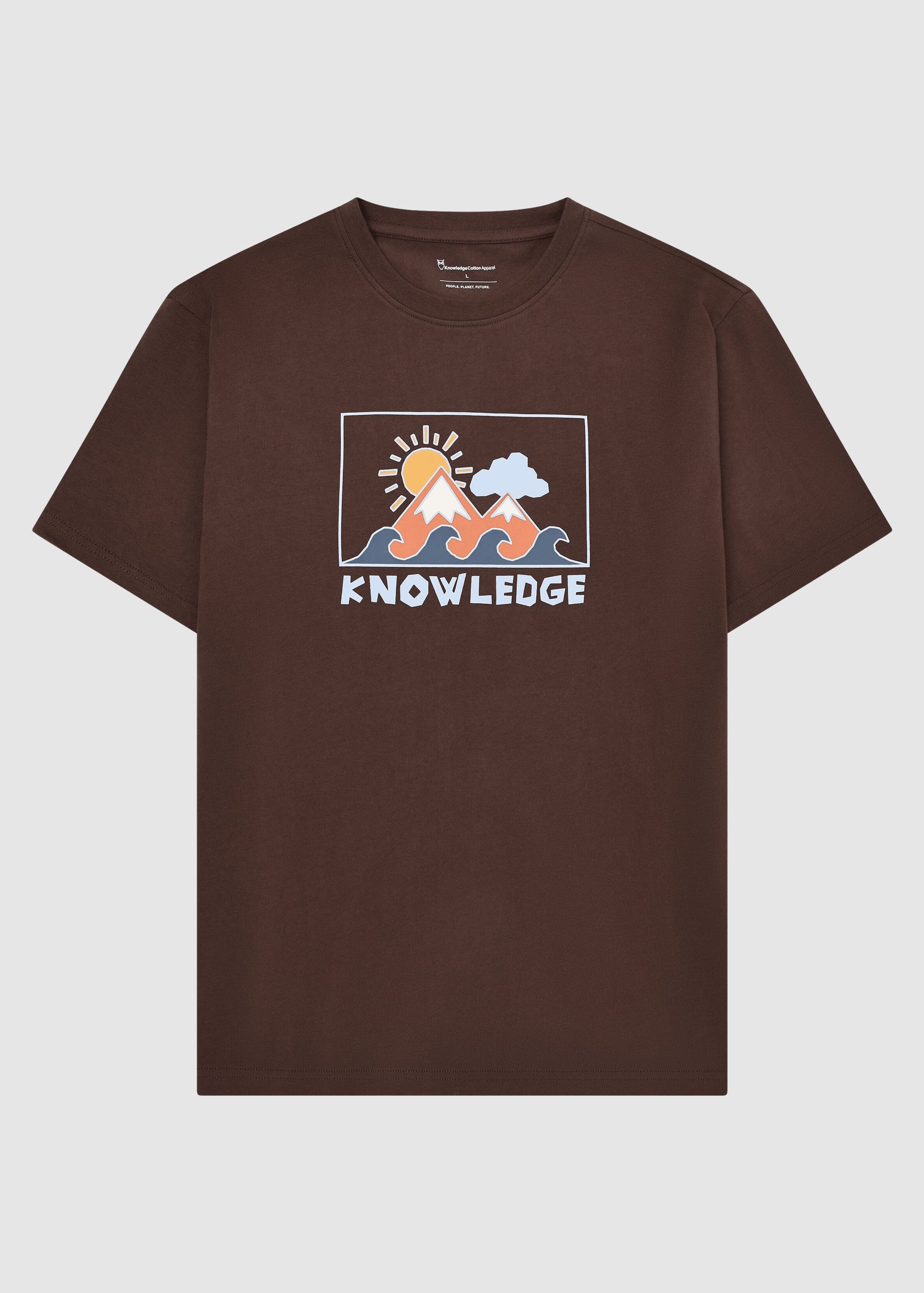 Front Print T-Shirt Shaved Chocolate