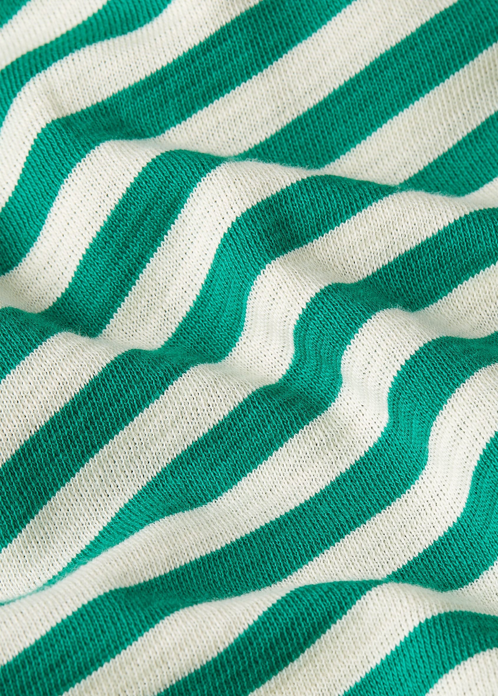 Aria Knot Shirt Chopito Stripe Ultra Green