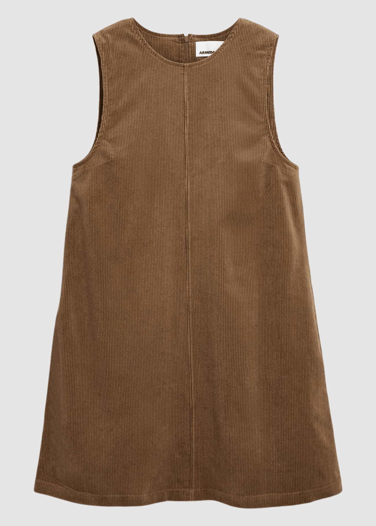 Corduroy R-Neck Mini Dress Amberwood