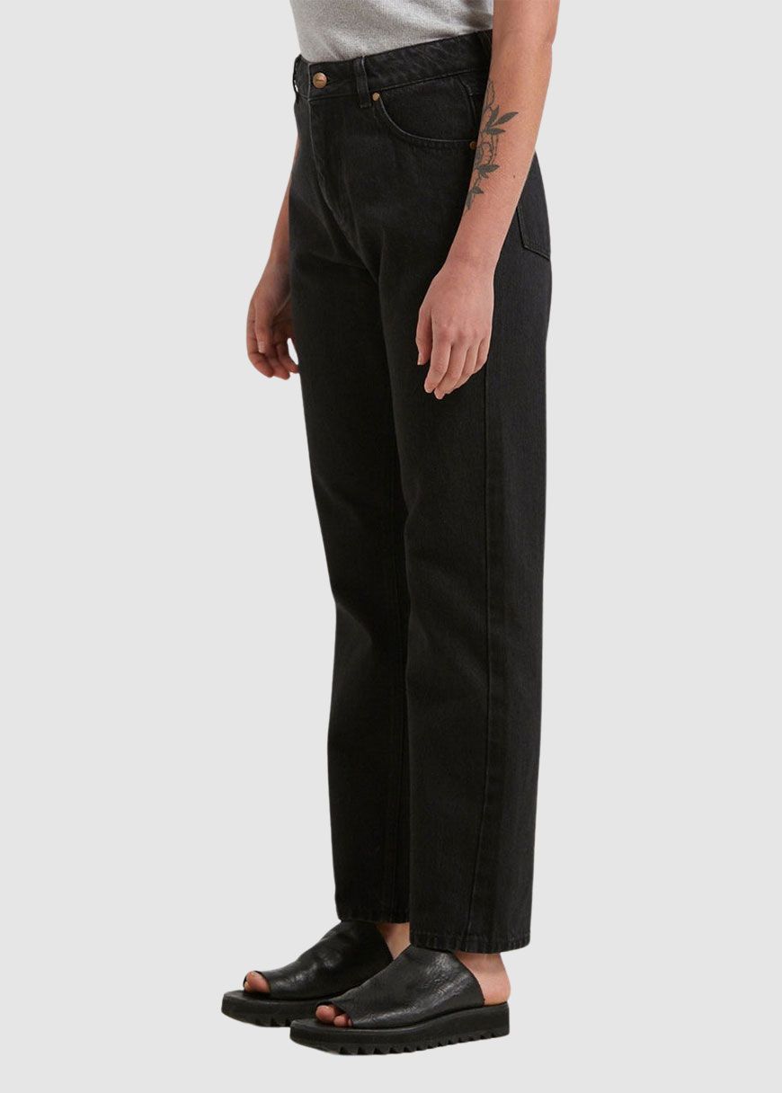 Violet Organic Denim Straight Leg Jean Violet Organic Denim Straight Leg Jean