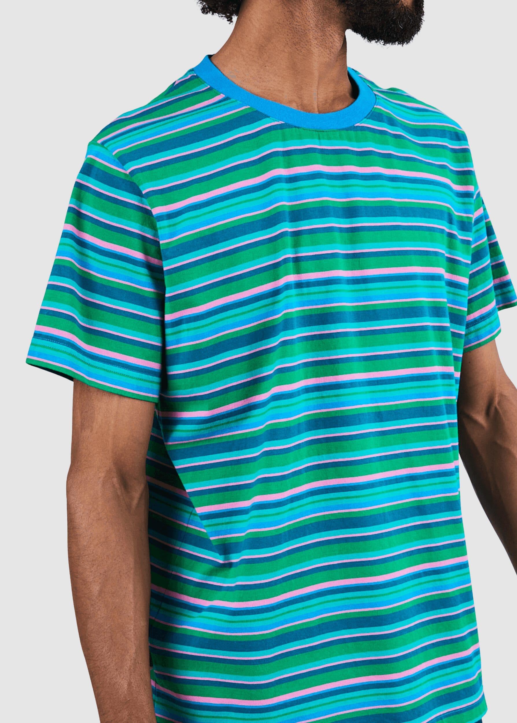 Stripes Regular T-Shirt Blue