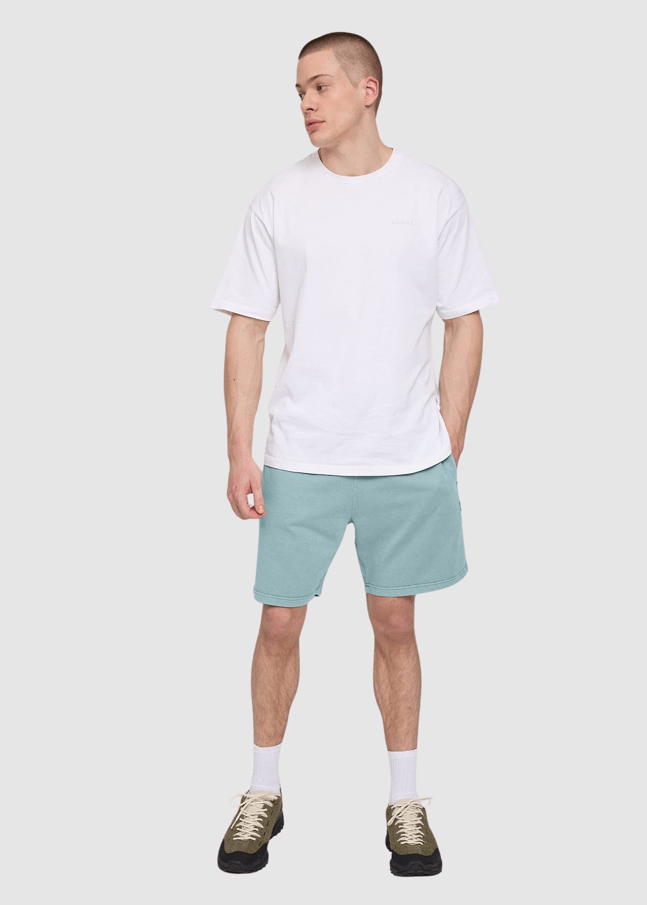 Genderless Natural Dye Sweat Shorts Natural Dye Turquoise Genderless Natural Dye Sweat Shorts Natural Dye Turquoise