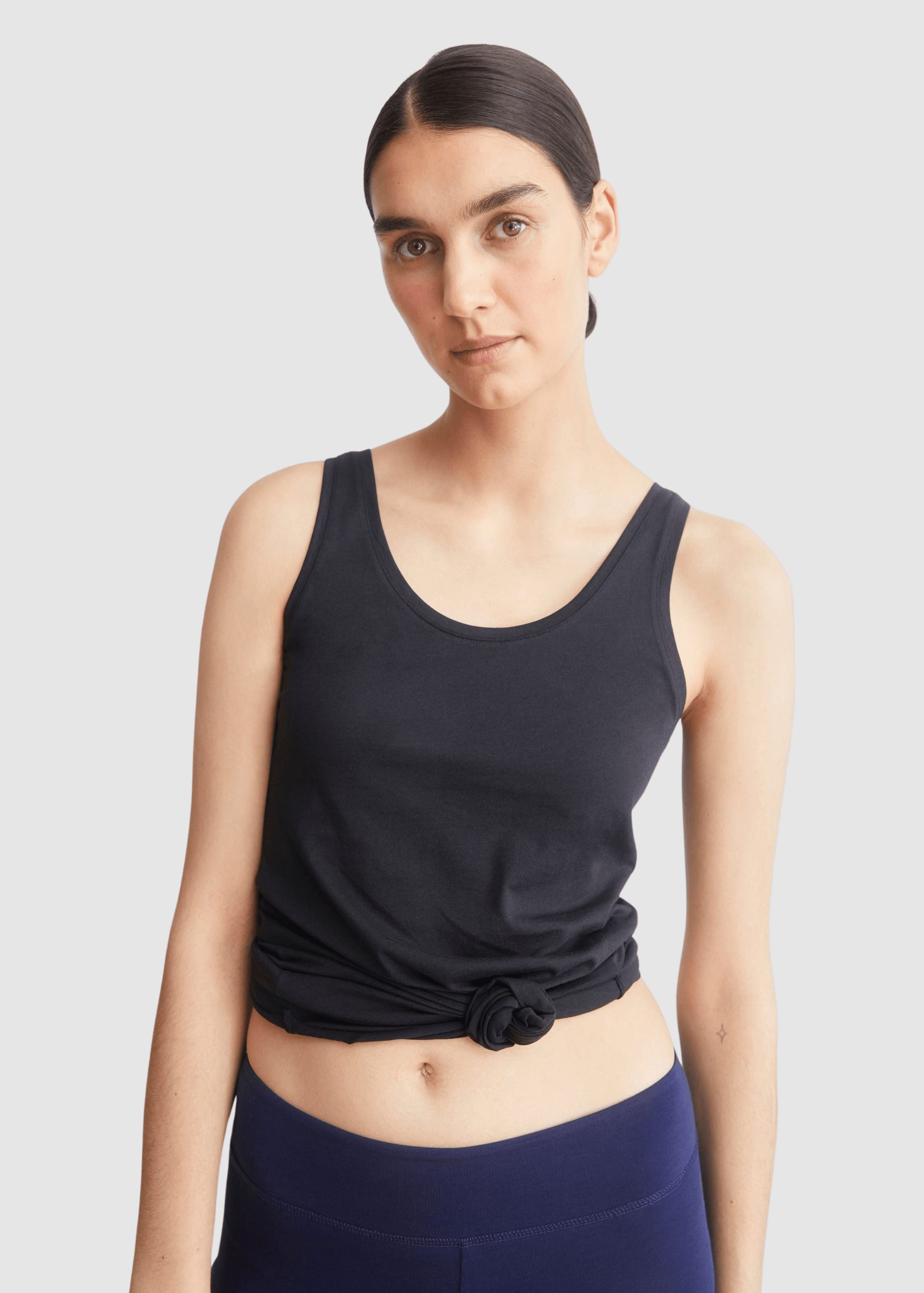 Single Jersey Top Black