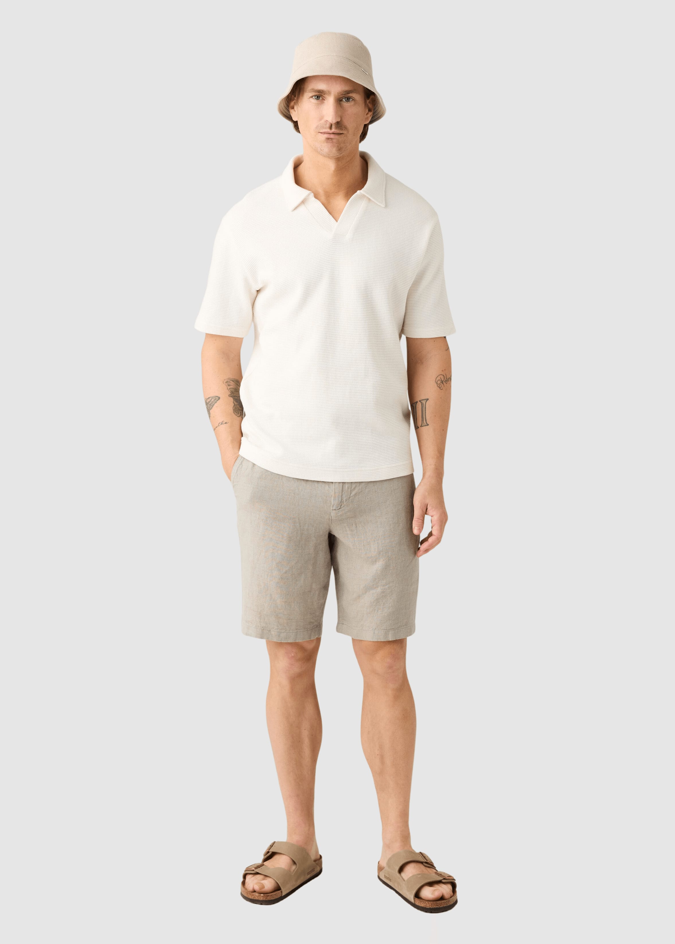Chuck Regular Linen Shorts Twill - Yarndyed