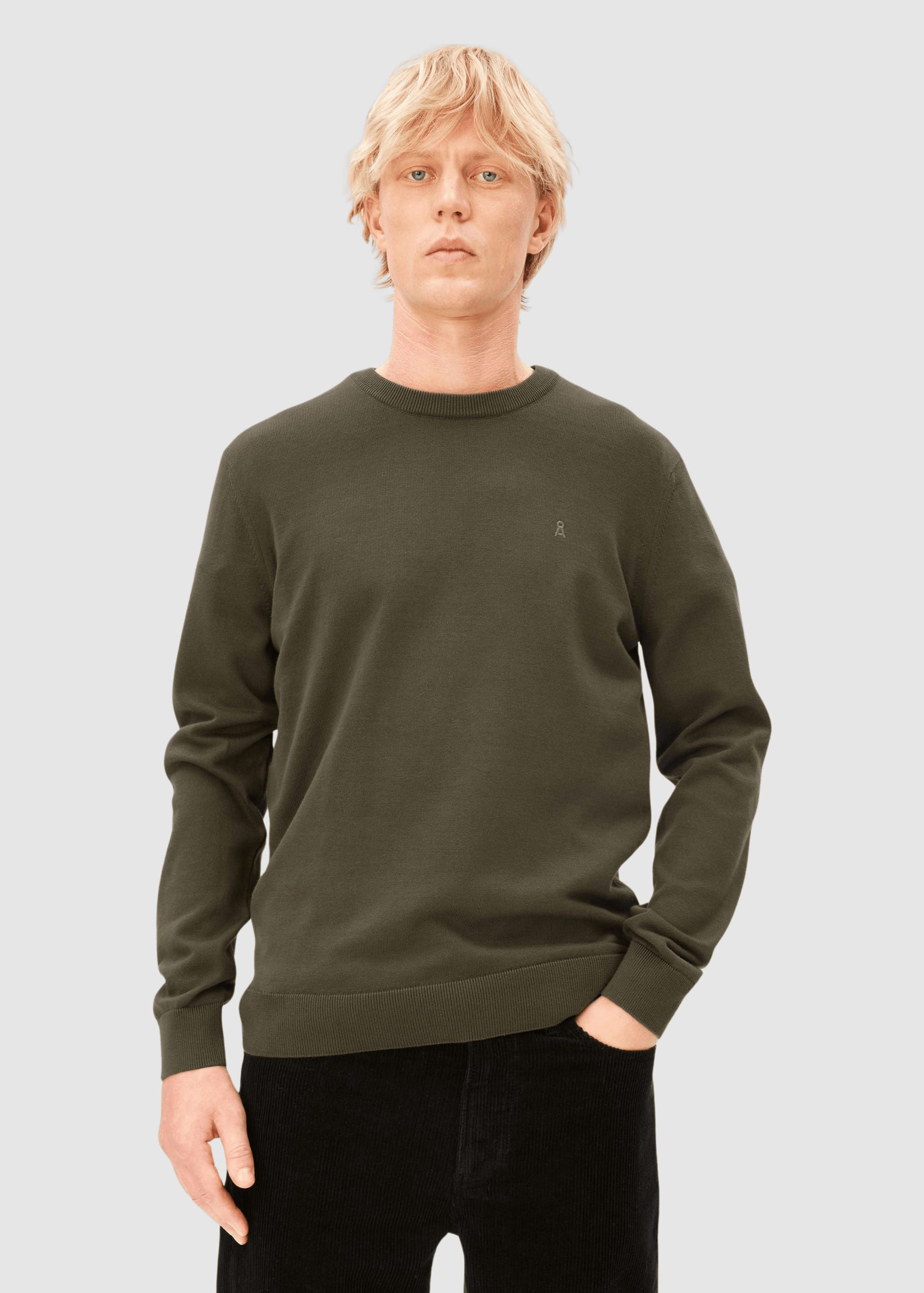 armedangels-loukaa-knit-sweater-dark-earth-1.jpeg Loukaa Knit Sweater Dark Earth