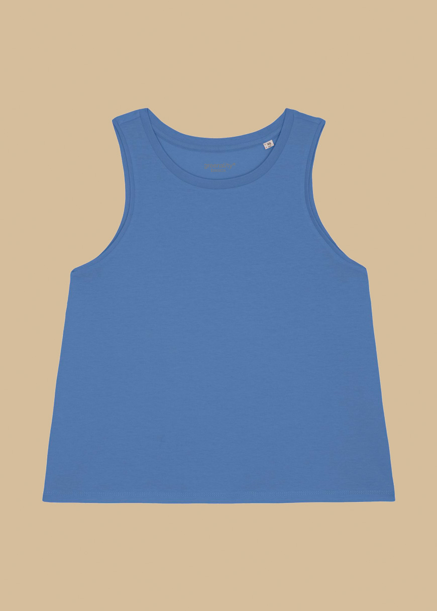 Cropped Oversized Tanktop Woman Cropped Oversized Tanktop Woman