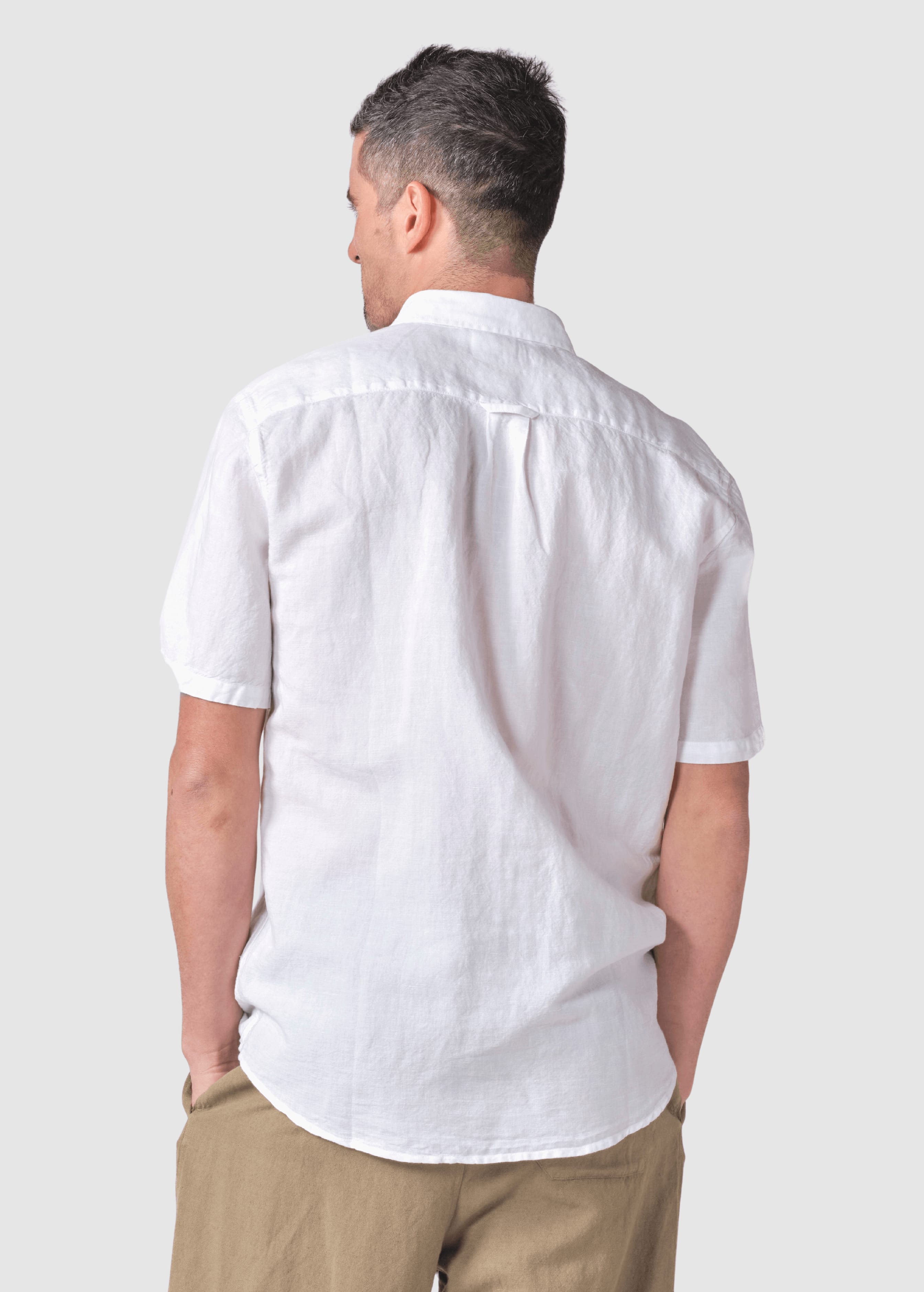 Mikkel Linen Shirt Ocs White Mikkel Linen Shirt Ocs White