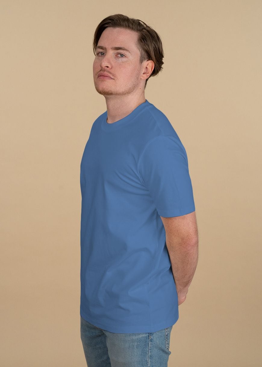 Classic T-Shirt Man Bright Blue