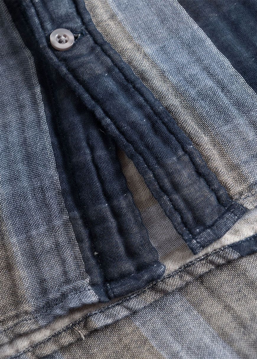 Relaxed Double Layer Striped Shirt Relaxed Double Layer Striped Shirt
