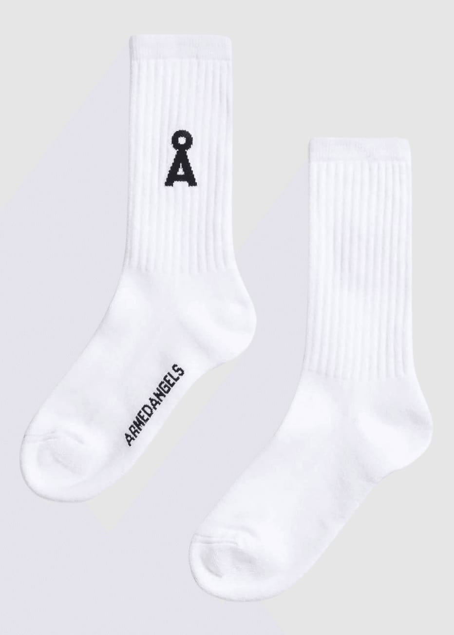 Saamus Bold Socks W White