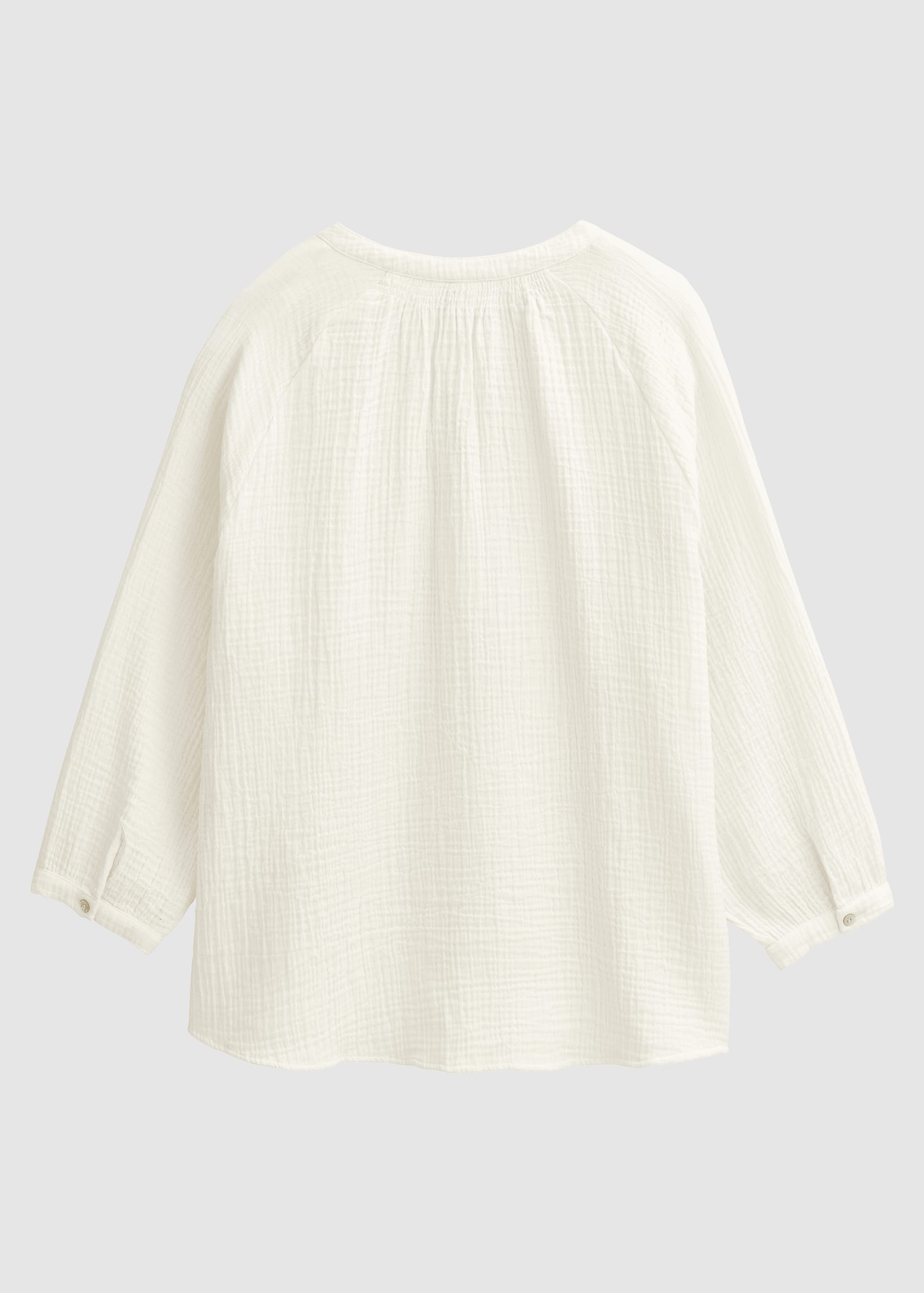 Musselin-Bluse Weiß
