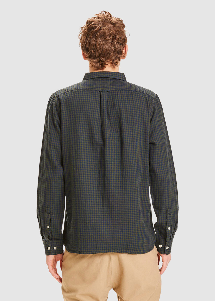 Double Layer Checkered Custom Fit Shirt Double Layer Checkered Custom Fit Shirt