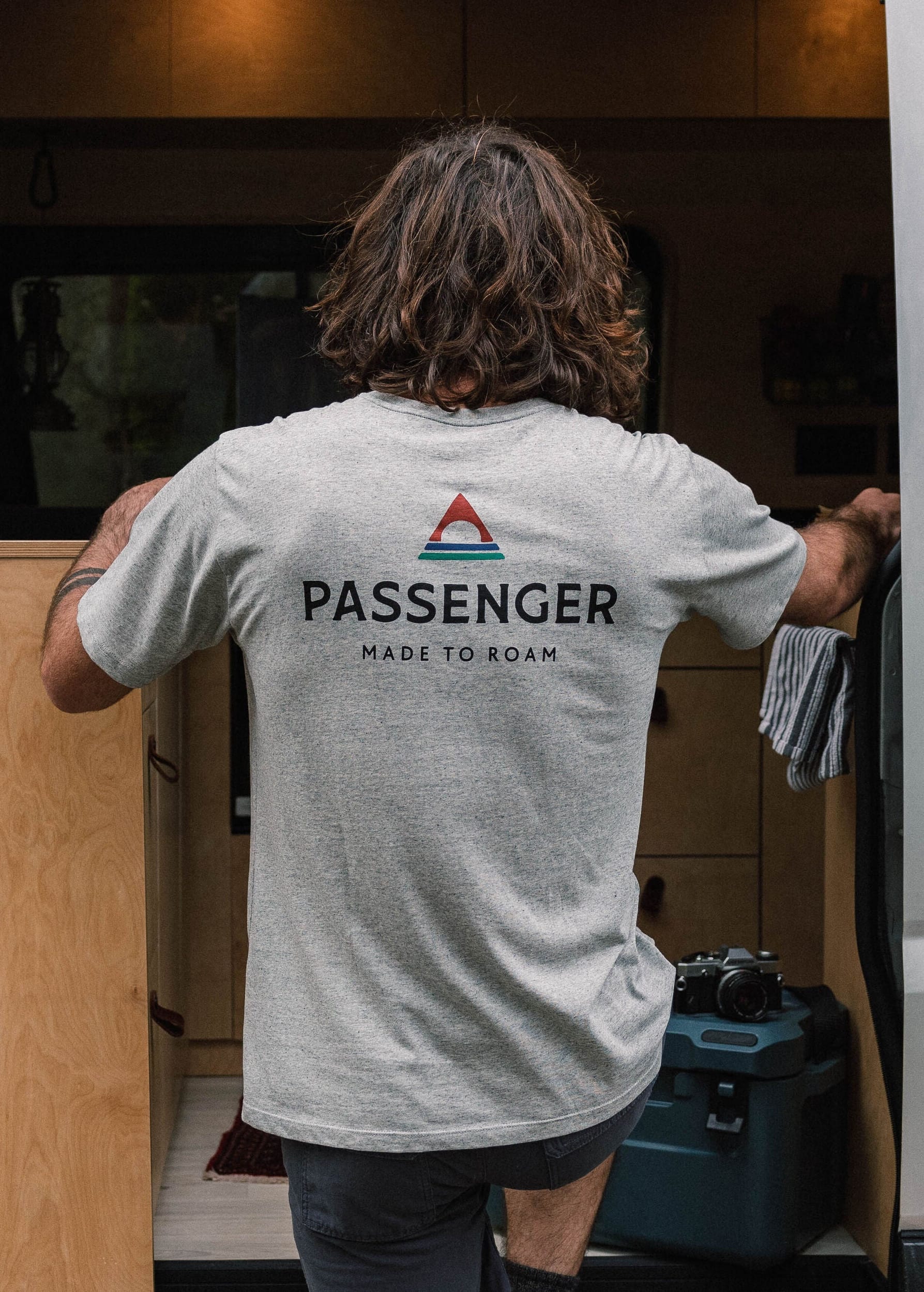 Passenger Recycled Cotton T-Shirt Grey Marl