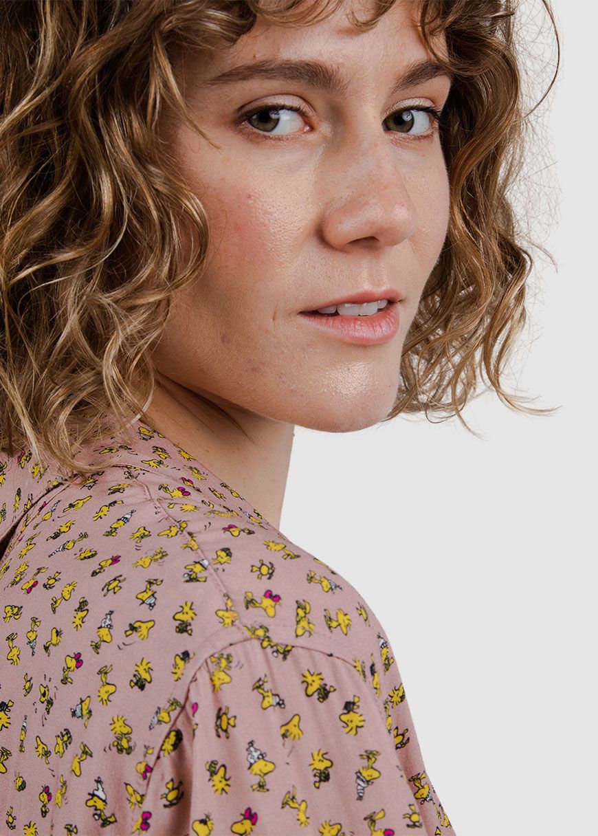 Peanuts Woodstock Aloha Blouse Peanuts Woodstock Aloha Blouse
