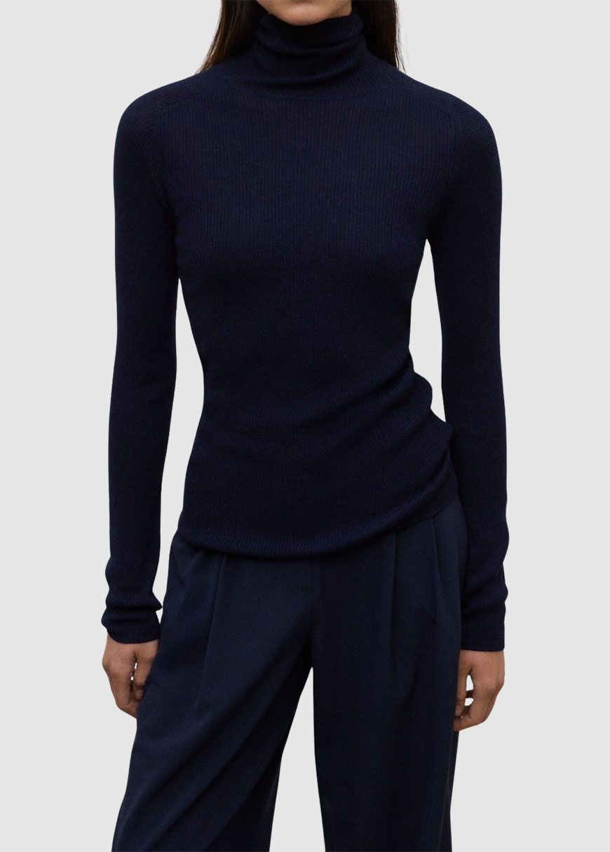 Lily High Collar Knit Woman