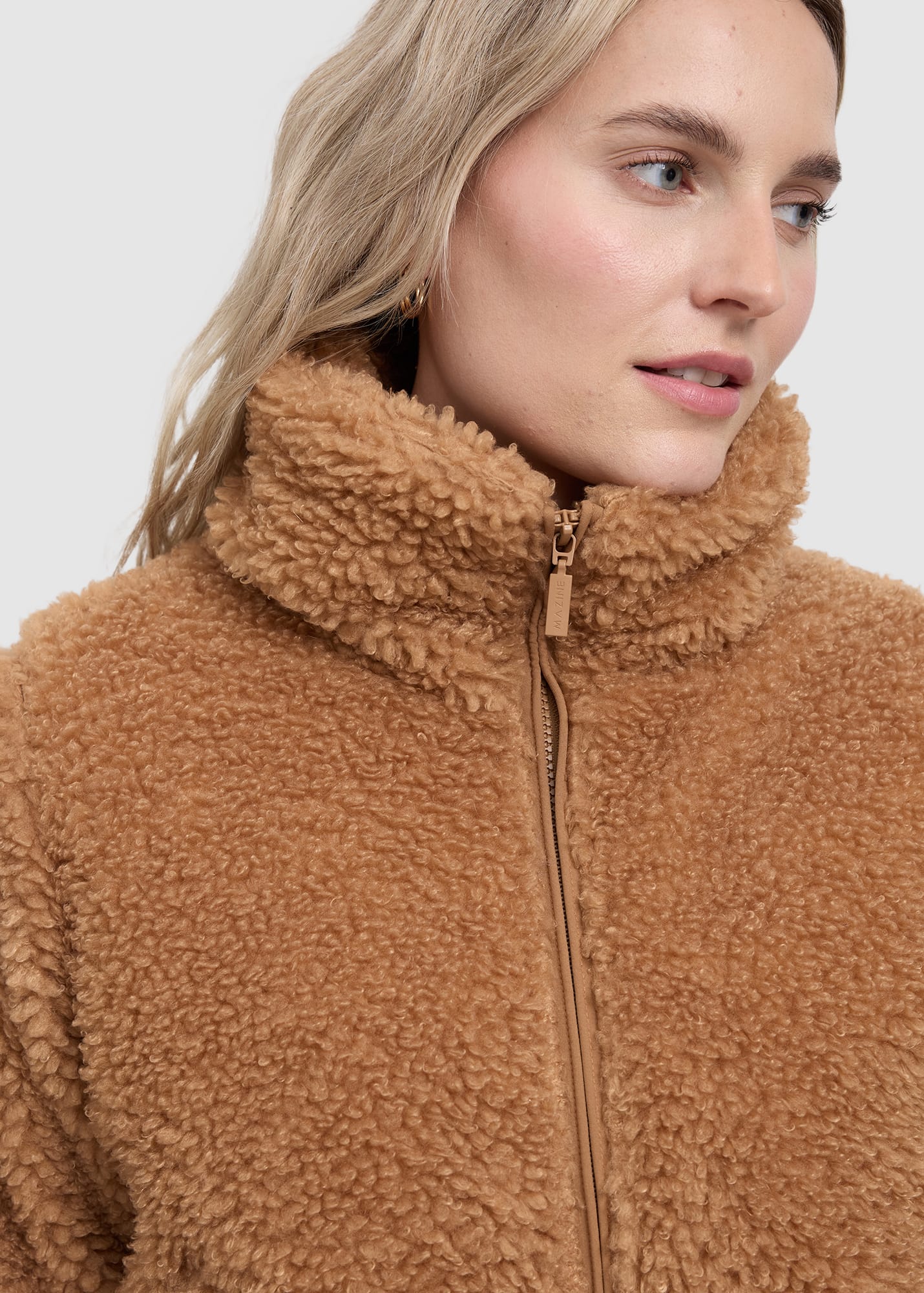 Faux-Fur Blouson Fawn