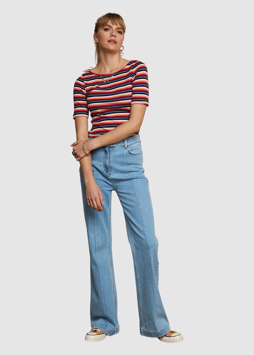 Lily Top Ocra Stripe Lily Top Ocra Stripe