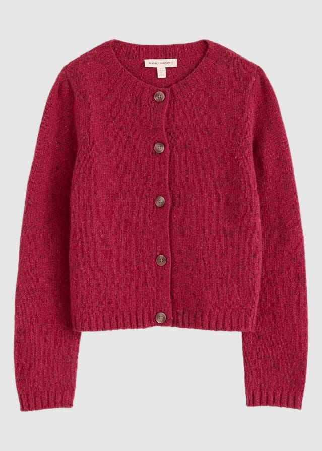 Dawson Pick Cardigan Merino Dahlia