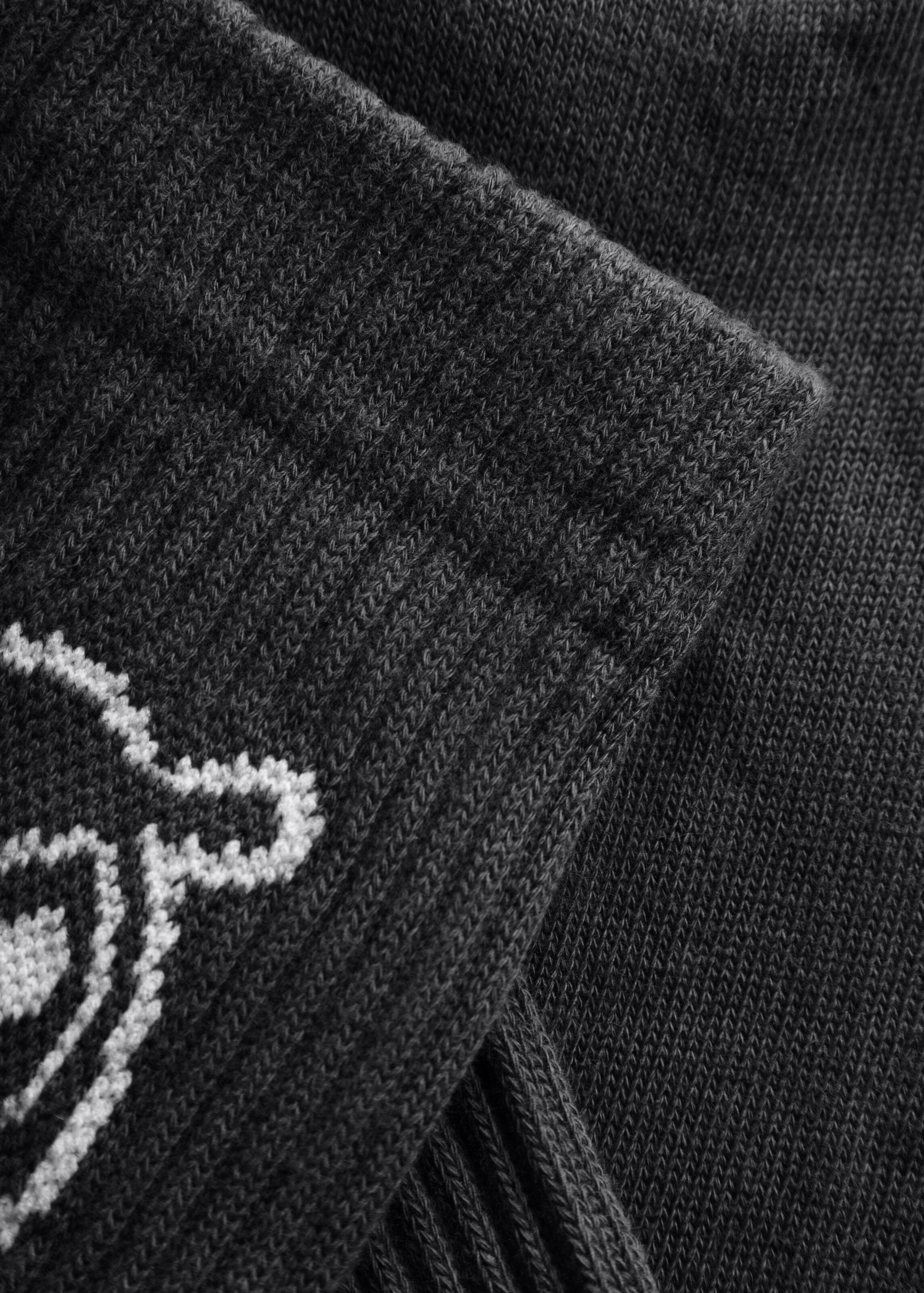 2 Pack Logo Tennis Socks Black Jet