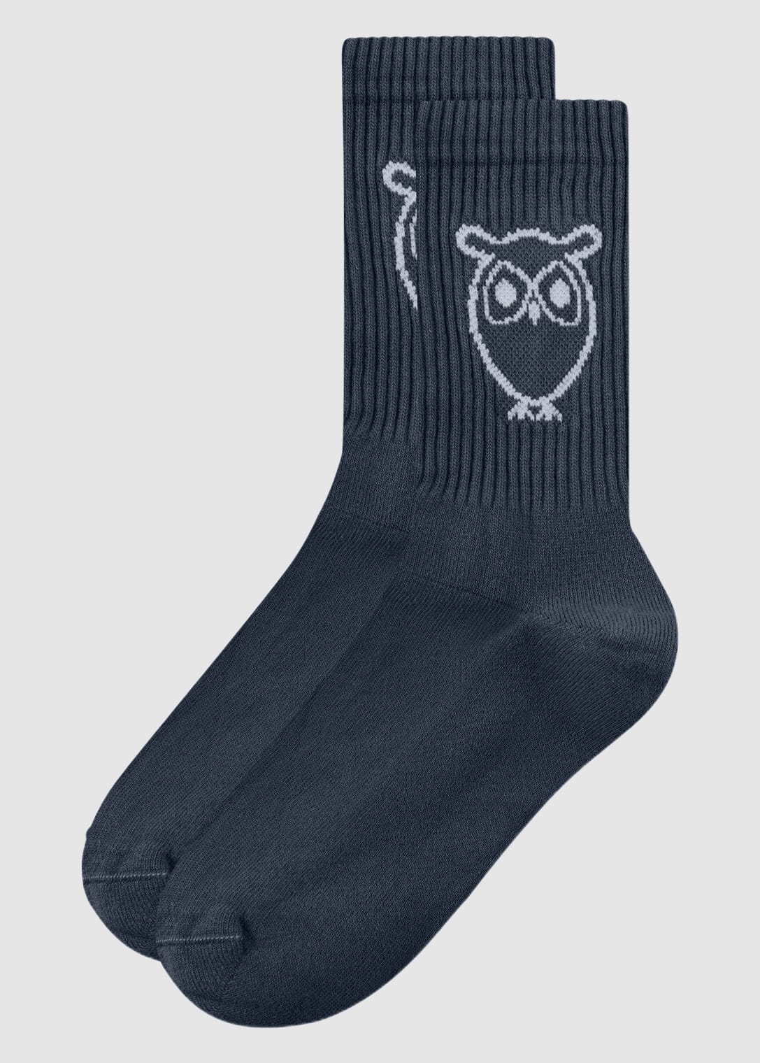 knowledge-cotton-apparel-2-pack-logo-tennis-socks-total-eclipse-1.jpeg 2 Pack Logo Tennis Socks Total Eclipse