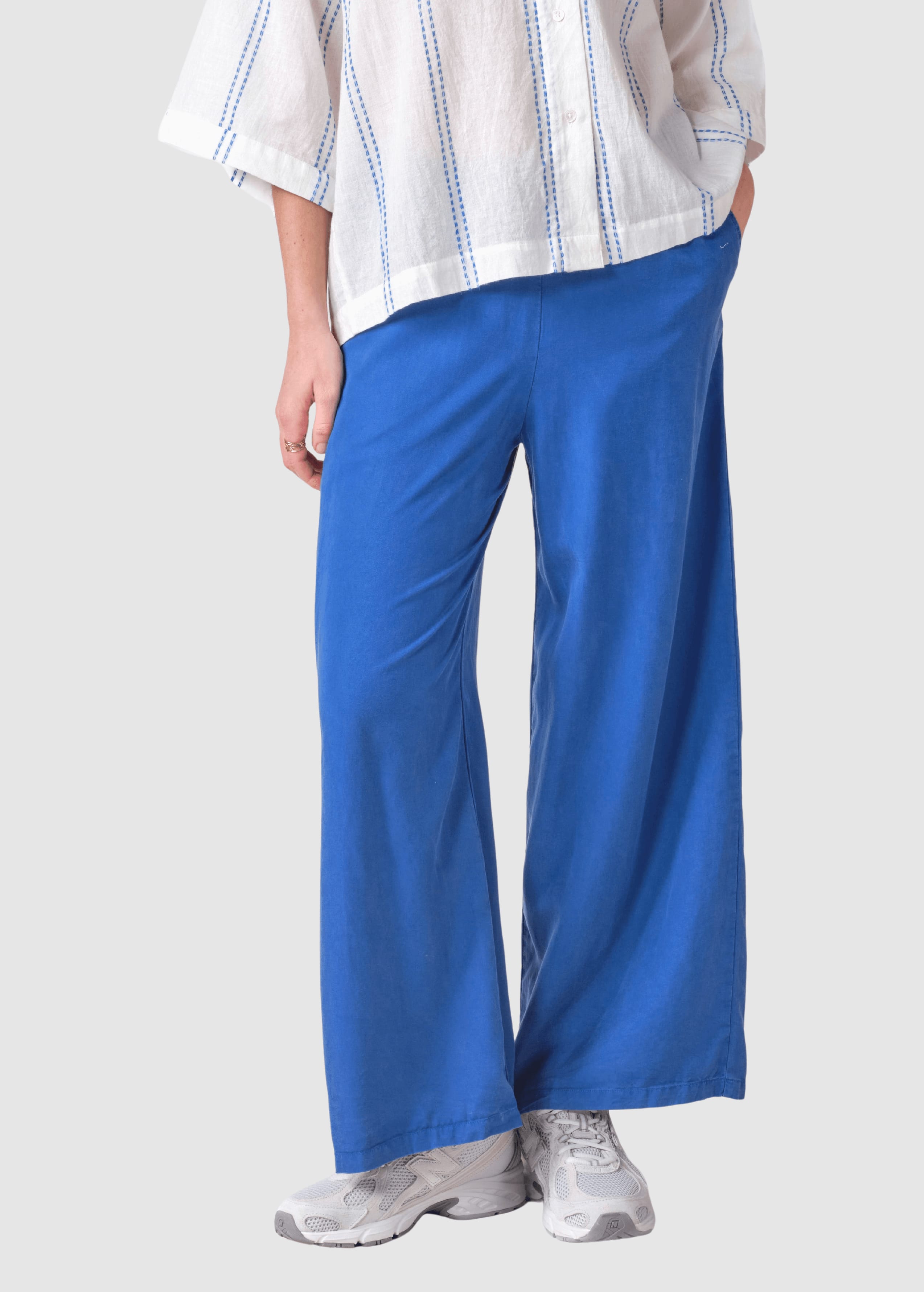 Kaja Lyocell Pants Surf Blue