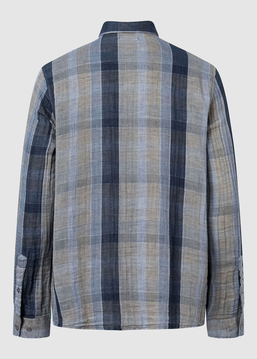Relaxed Double Layer Striped Shirt Relaxed Double Layer Striped Shirt