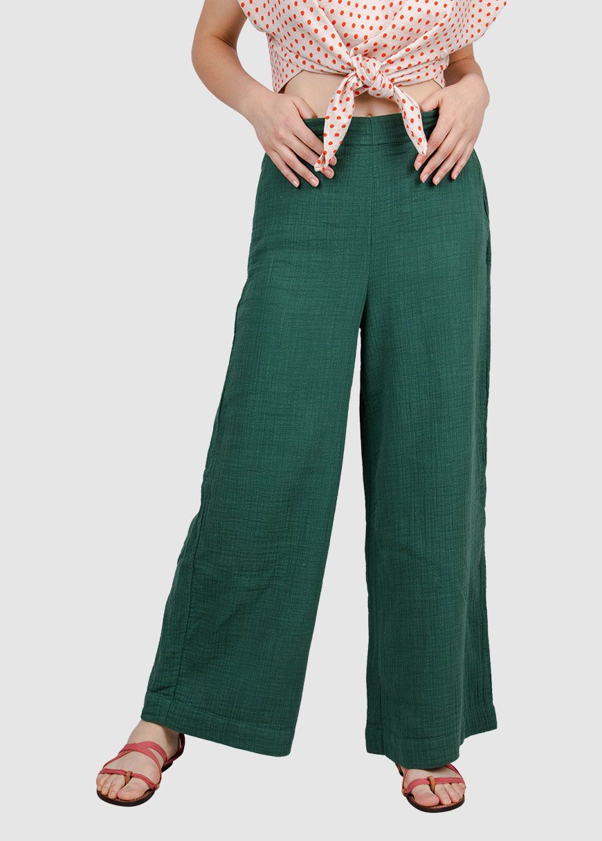 Bubble Wide Leg Pant