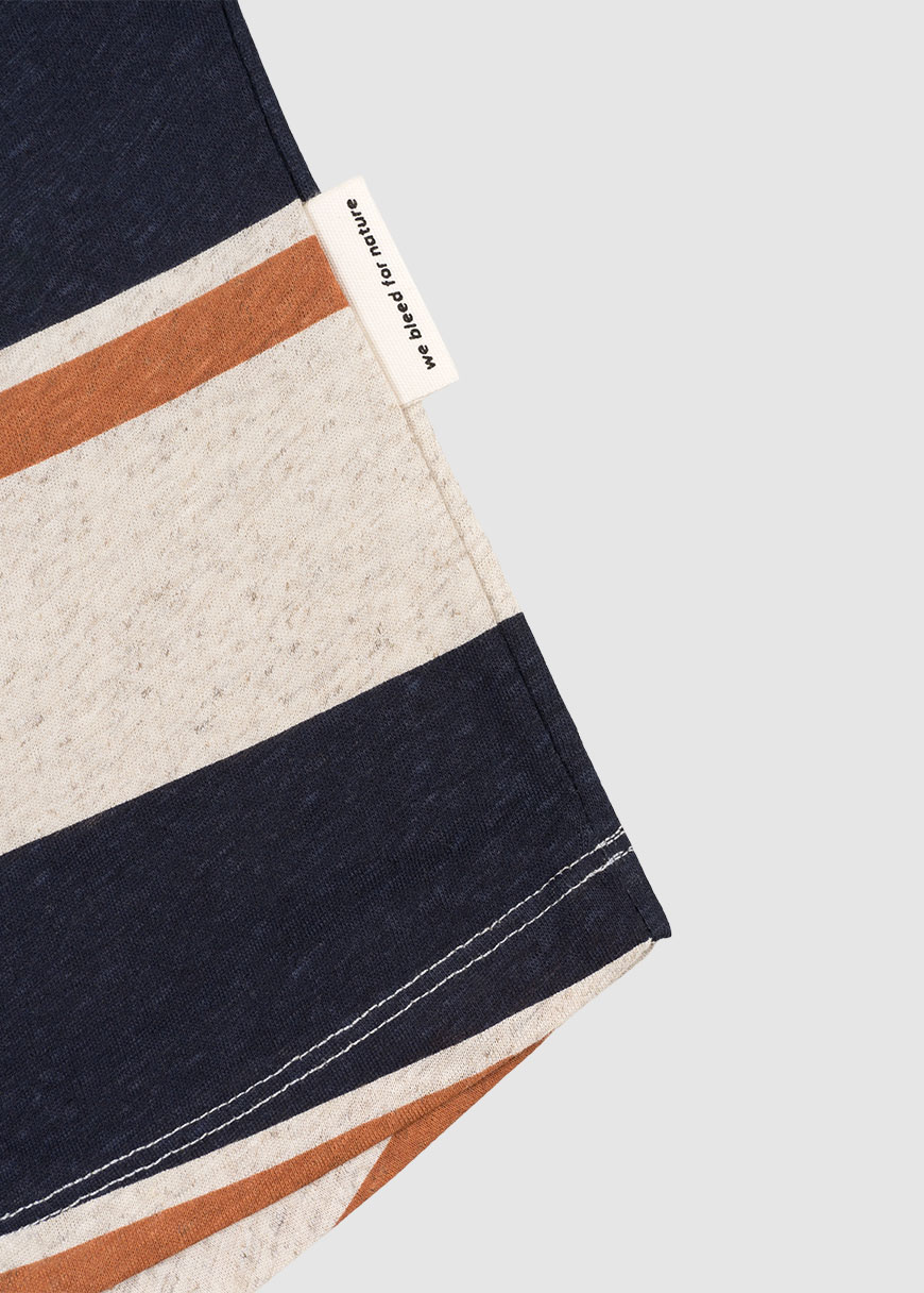 Block Stripe Hemp T-Shirt Block Stripe Hemp T-Shirt