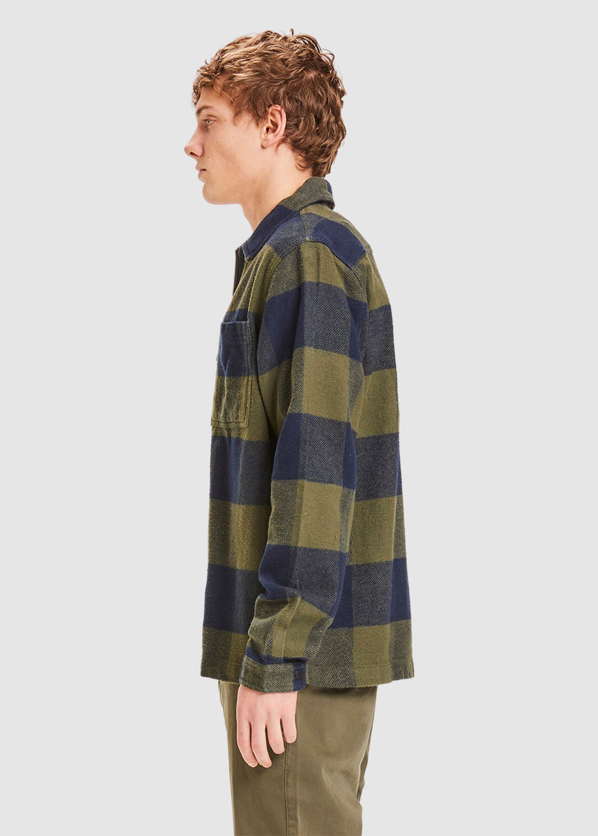 Pine Checked Heavy Flannel Overshirt Pine Checked Heavy Flannel Overshirt