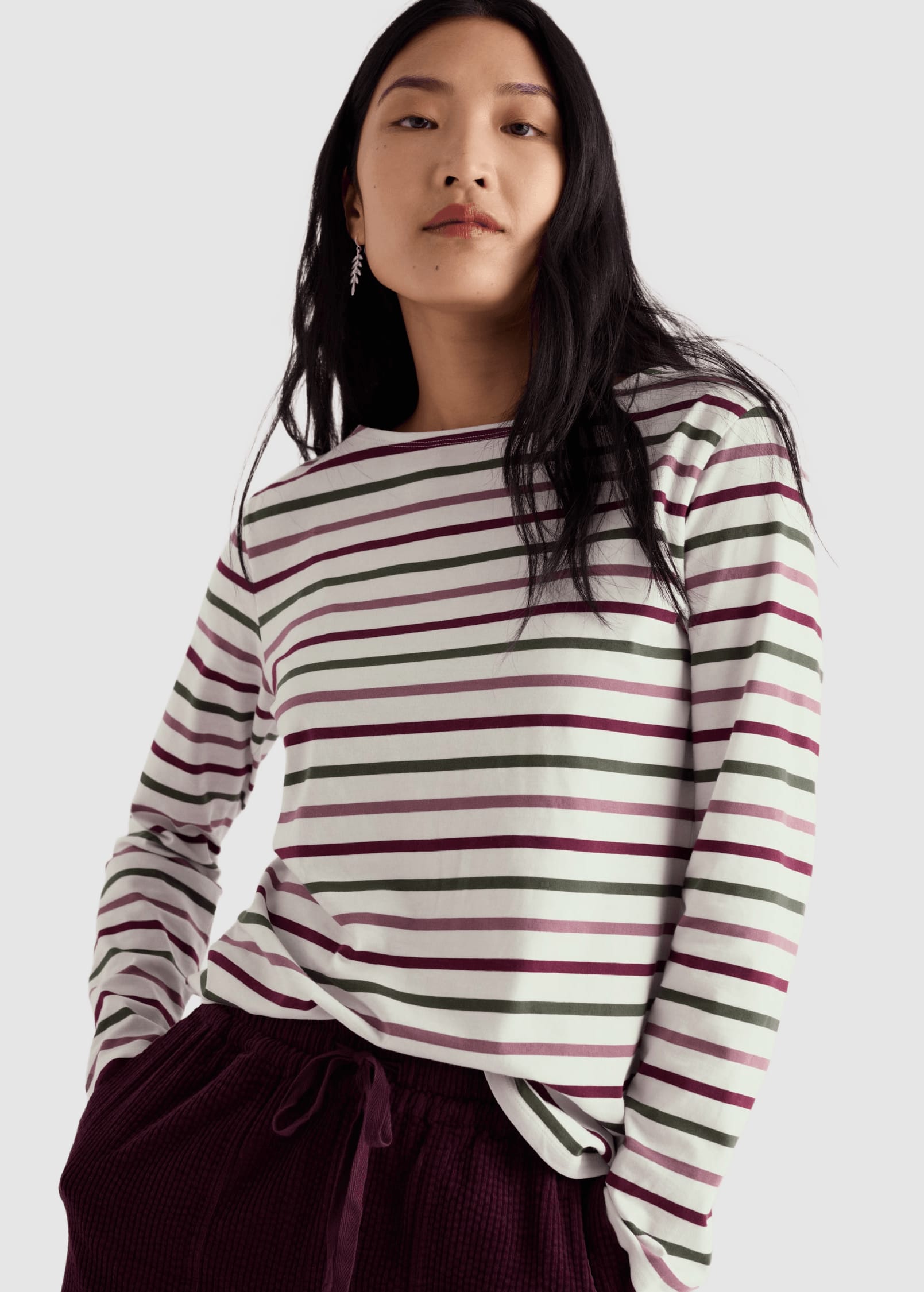 Sailor Shirt Tri Breton Dried Rose