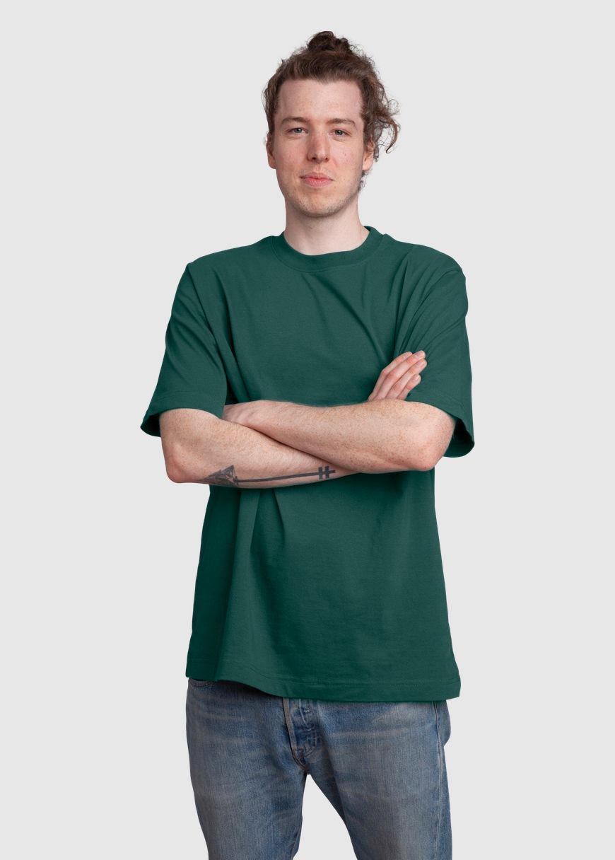 T-Shirt Heavy Weight Man Glazed Green