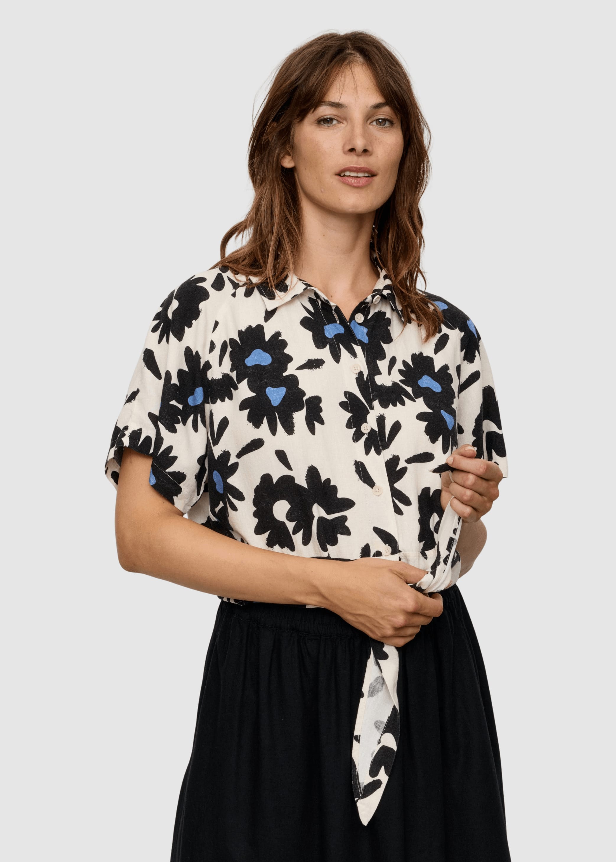 Blouse Ocra Bloom Electric Blue