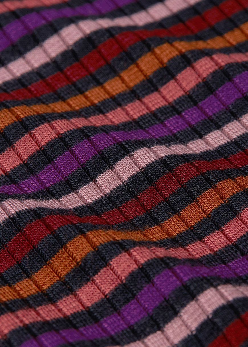 Rollneck Top Rolla Stripe