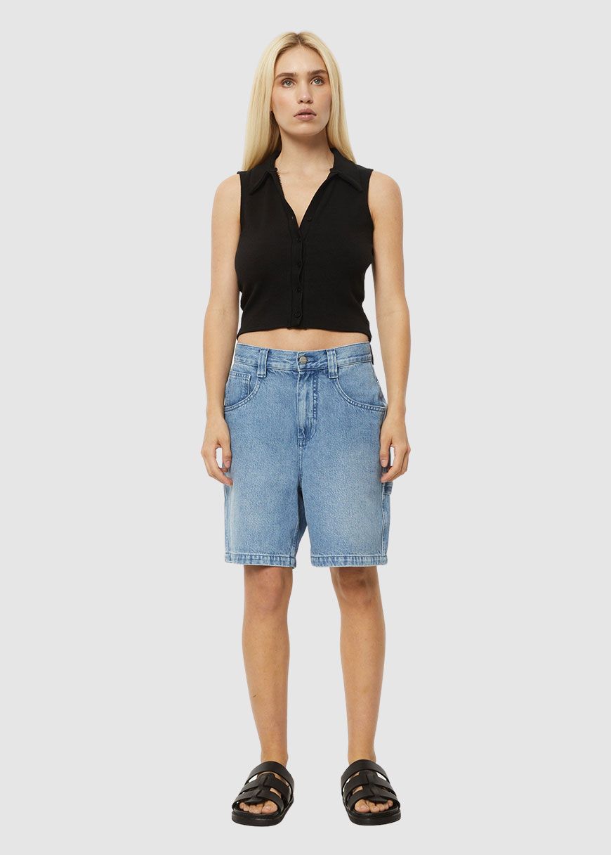 Eliza Hemp Rib Sleeveless Shirt