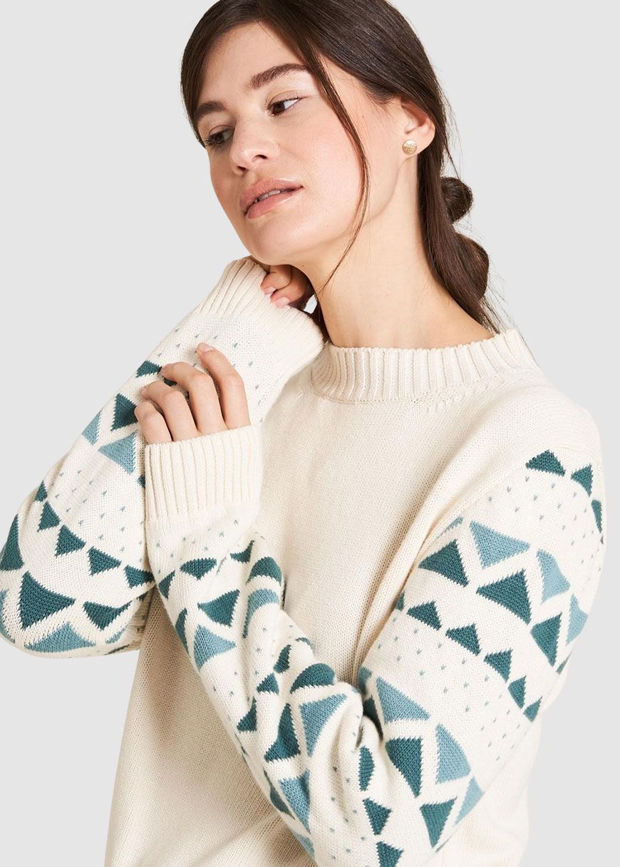 Gemusterter Strickpullover Gemusterter Strickpullover