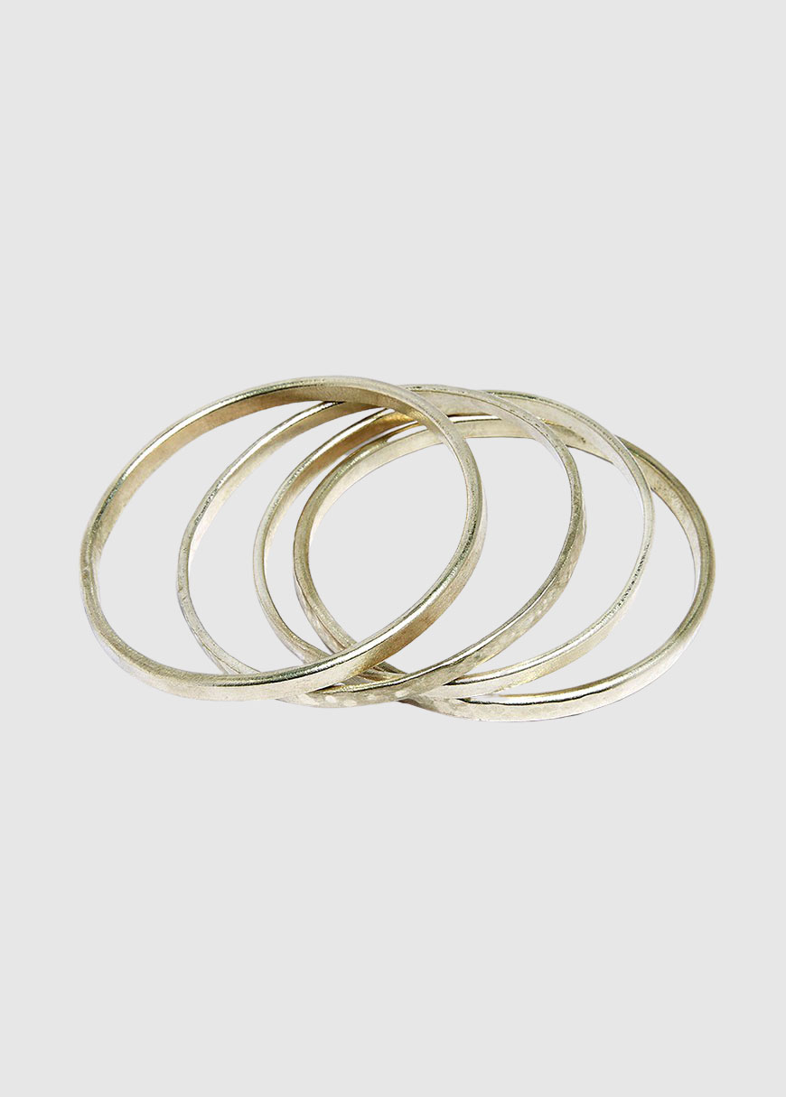 Stackable Bangles Silver