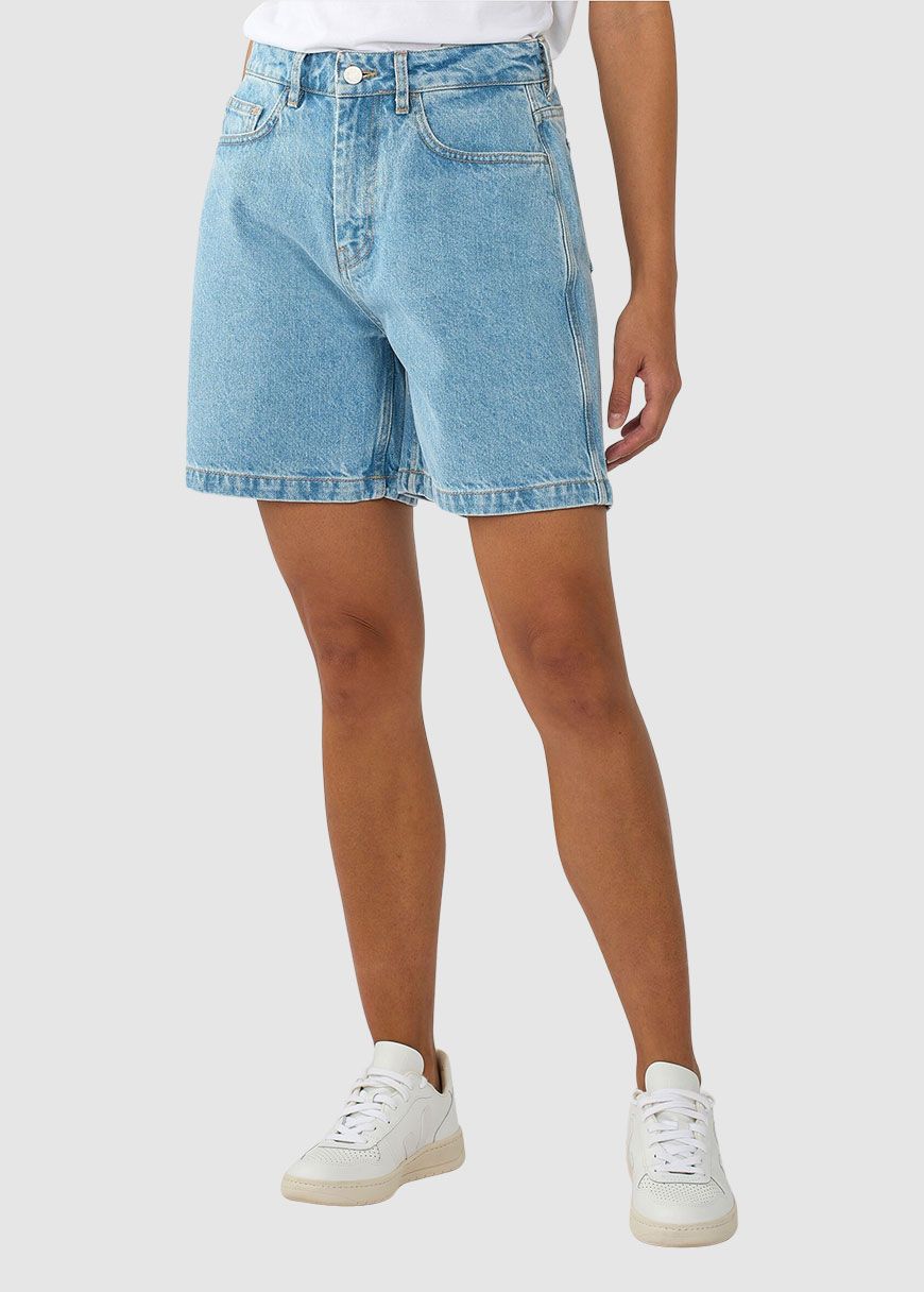 Reborn Gale Straight Mid-Rise 5-Pocket Shorts Reborn Gale Straight Mid-Rise 5-Pocket Shorts