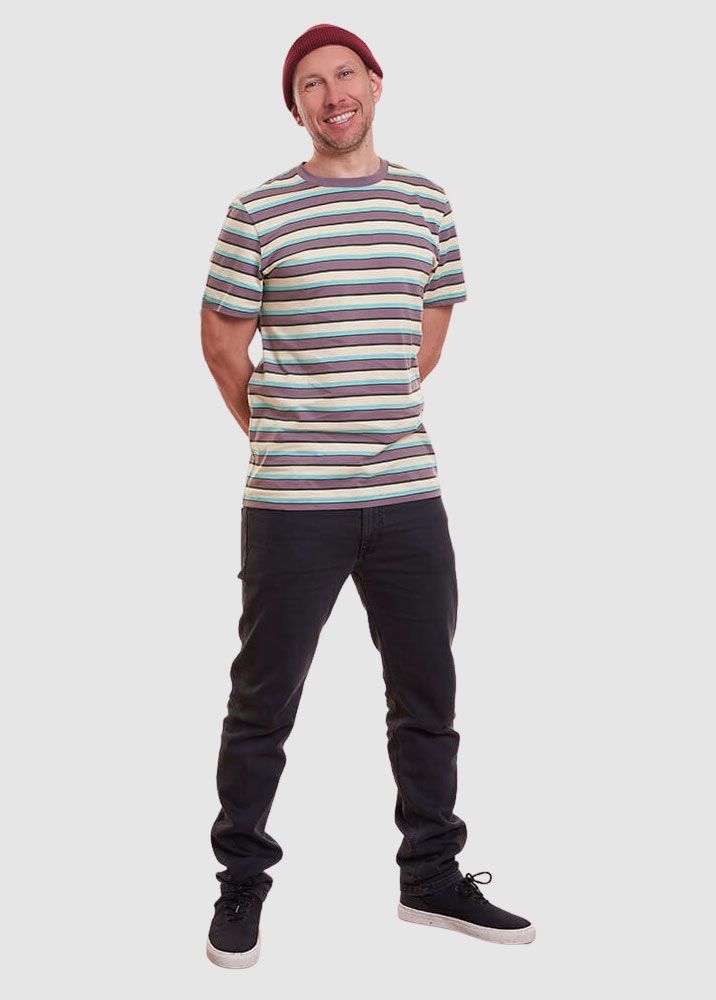 Multicolor-Stripe T-Shirt Multicolor-Stripe T-Shirt