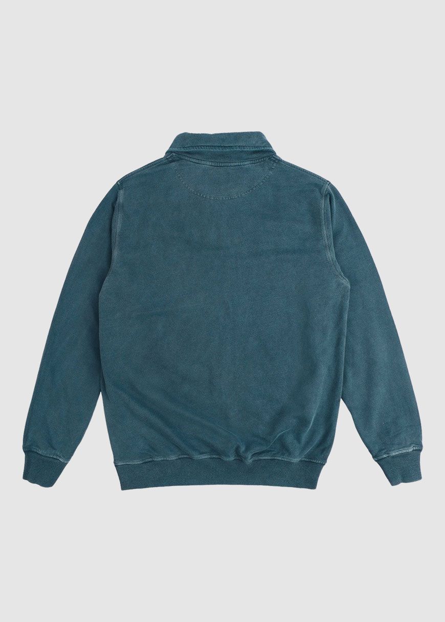 Men's Sauce Pigment Dyed Half Zip Sweater