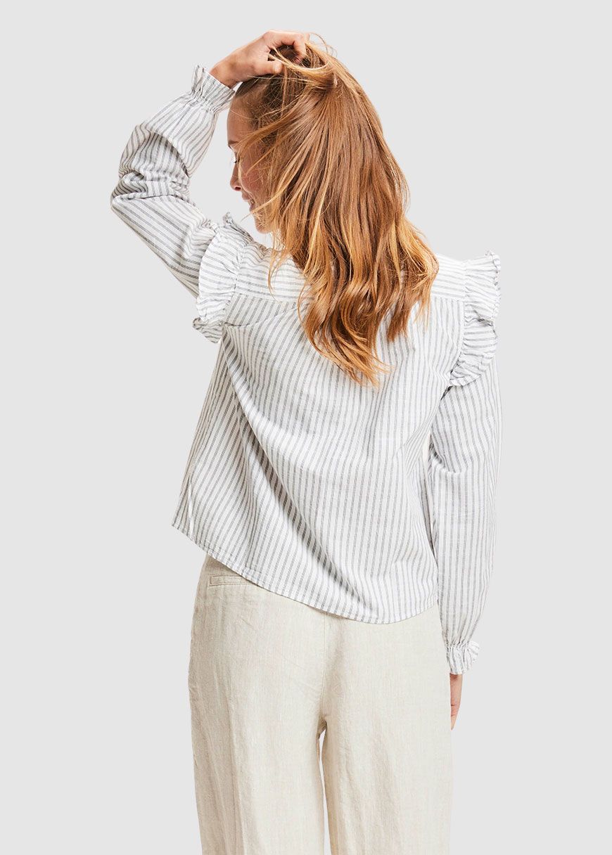 Ruffle Stripe Blouse Ruffle Stripe Blouse