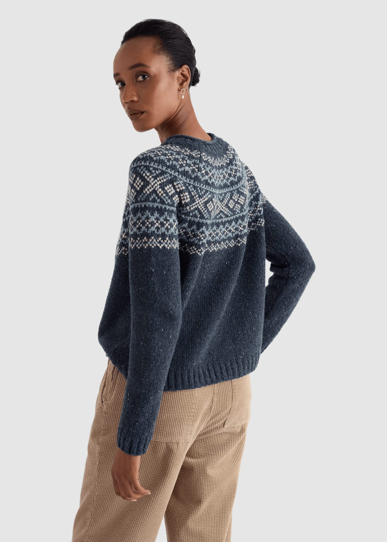 Port Kinnis Jumper Merino Shingle Bay Maritime Mix