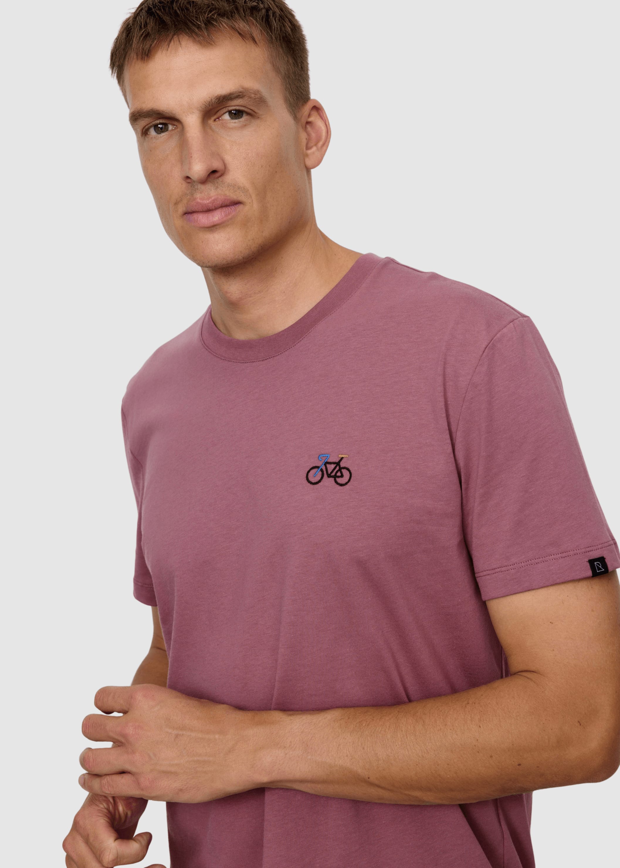 T-Shirt Agave Bike Dark Tulip