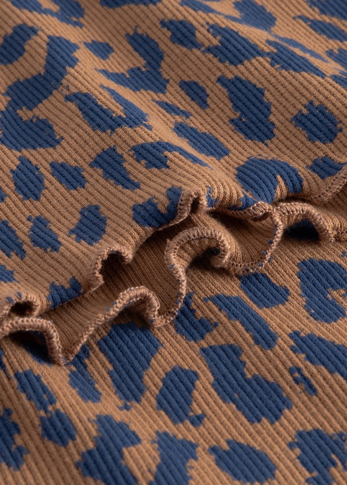Rib Top Ryd Leopard Light Brown Rawhide